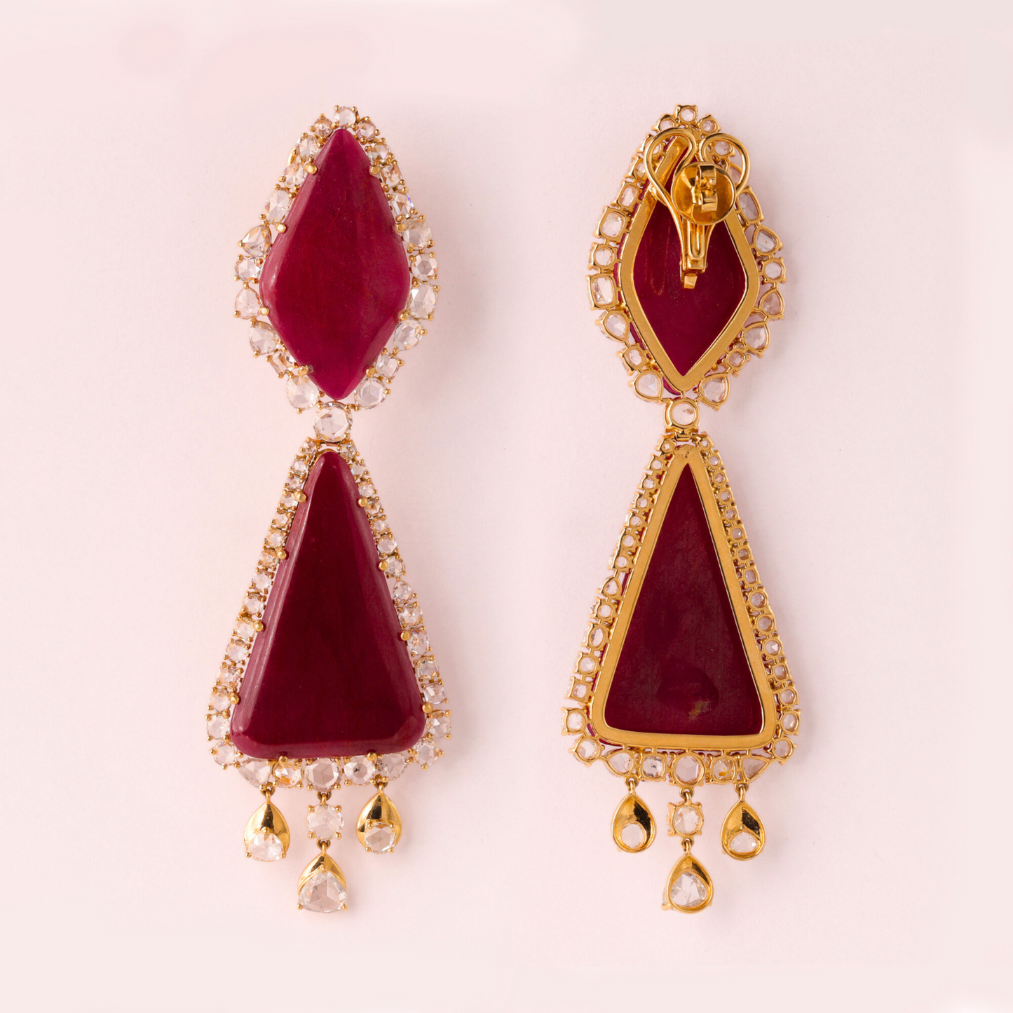 Regal Ruby Earrings