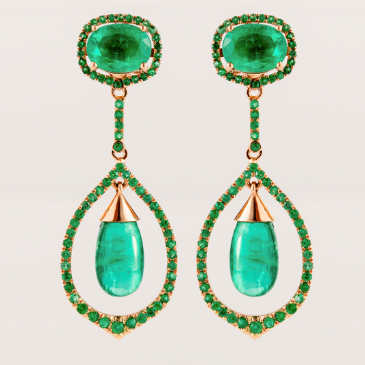 Emerald Drop Earrings