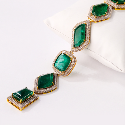 Fancy Shape Emerald Bracelet