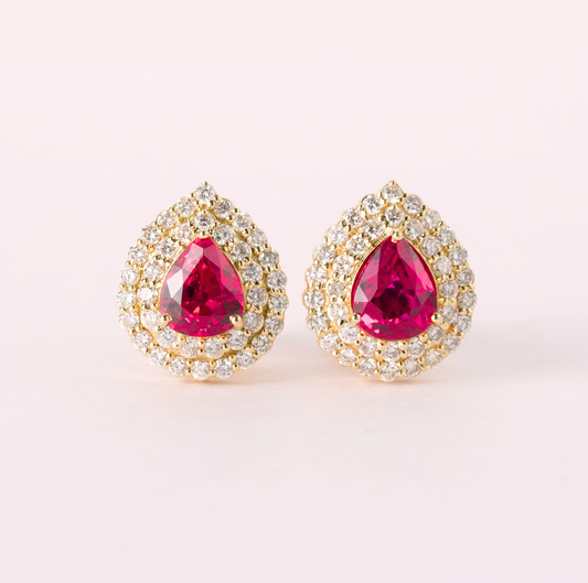 Scarlet Belle Ruby Earrings