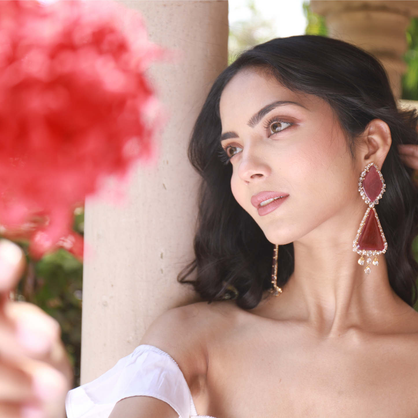 Regal Ruby Earrings